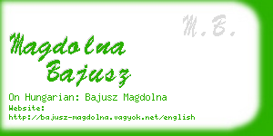 magdolna bajusz business card